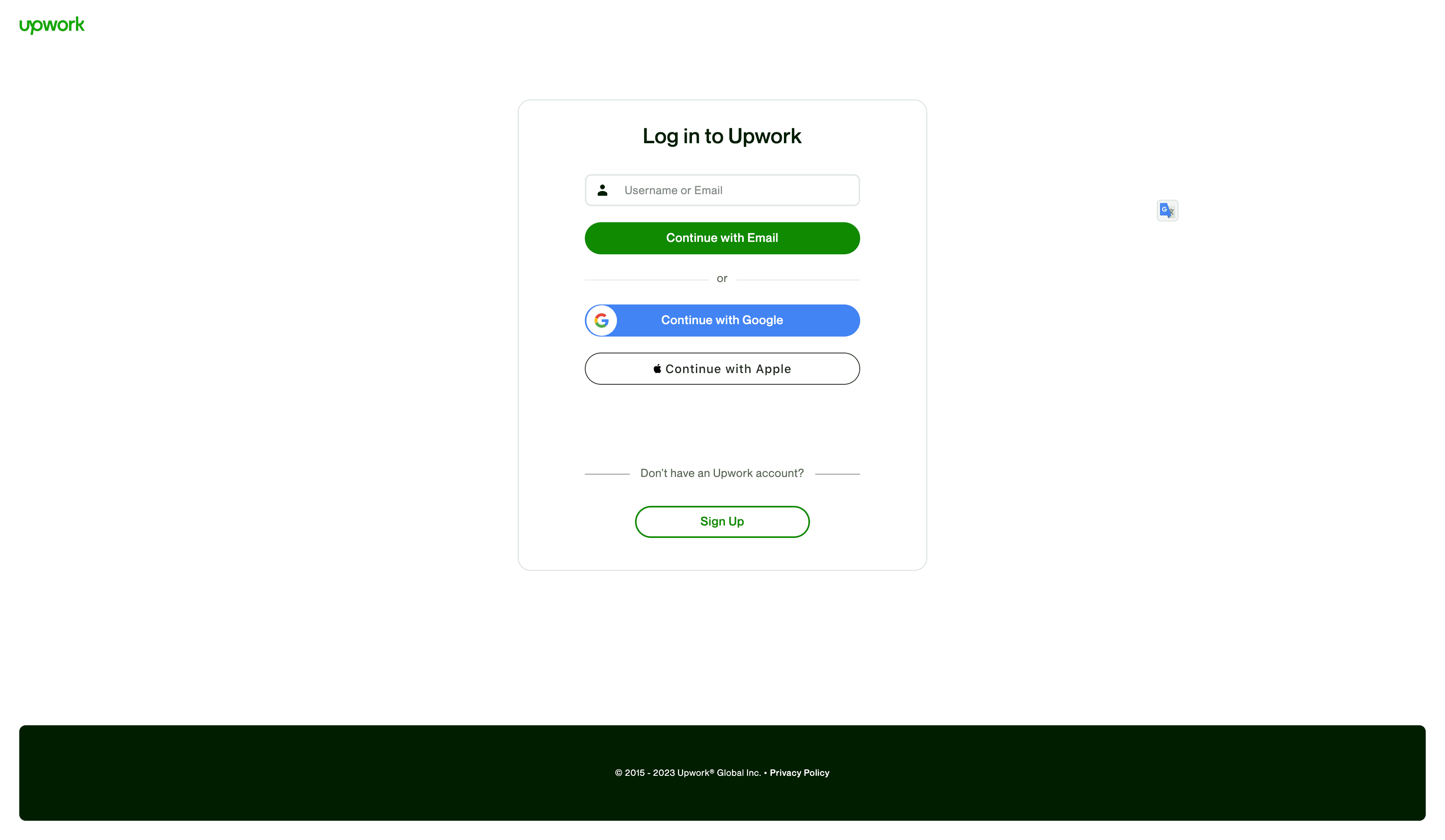 Project: Upwork Clone